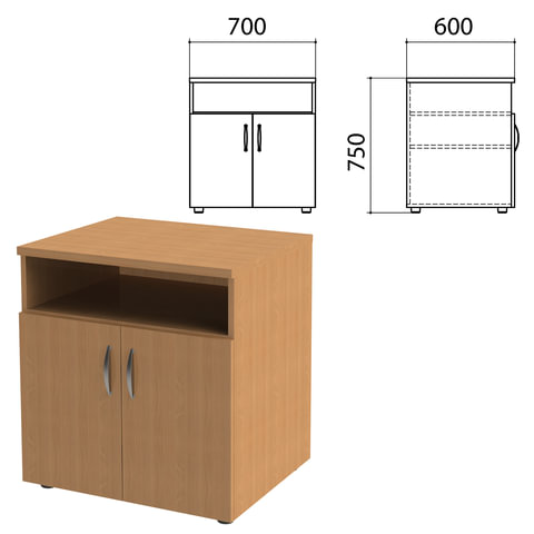 Тумба для оргтехники 770х600х680