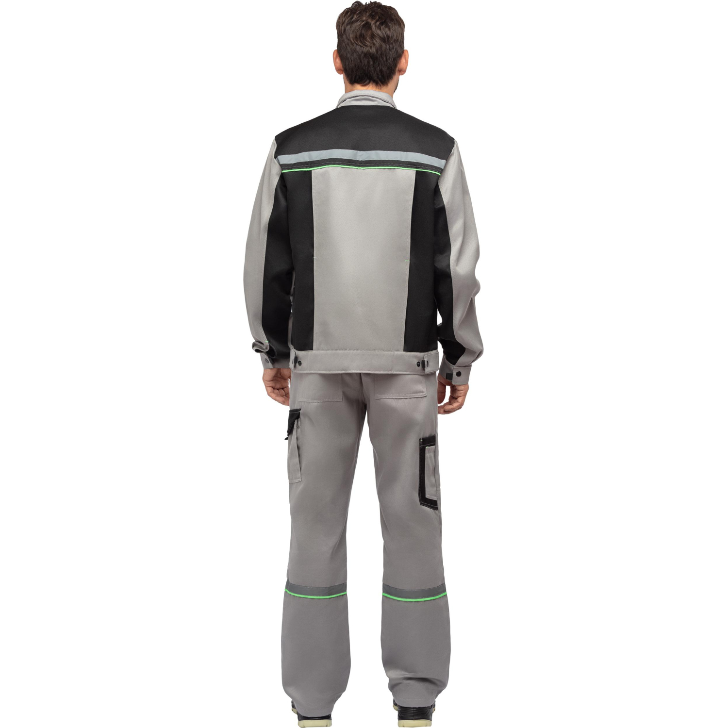 Костюм рабочий летний муж. л26-КПК сер/черн (р.52-54) 182-188 Костюм рабочий летний муж. л26-КПК сер/черн (р.52-54) 182-188 - фото 4