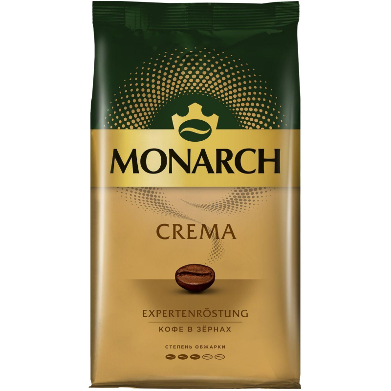 Кофе Monarch Crema в зернах, 1 кг - фото 1