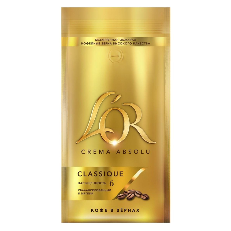 Кофе L&#039;OR Crema Absolu Classique в зернах, 1 кг - фото 3