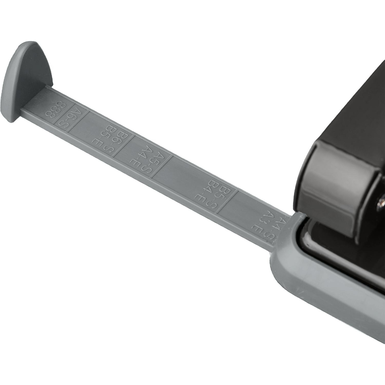 Дырокол Attache до 35 листов, с блокиратором, металлич., чёрный - фото 4