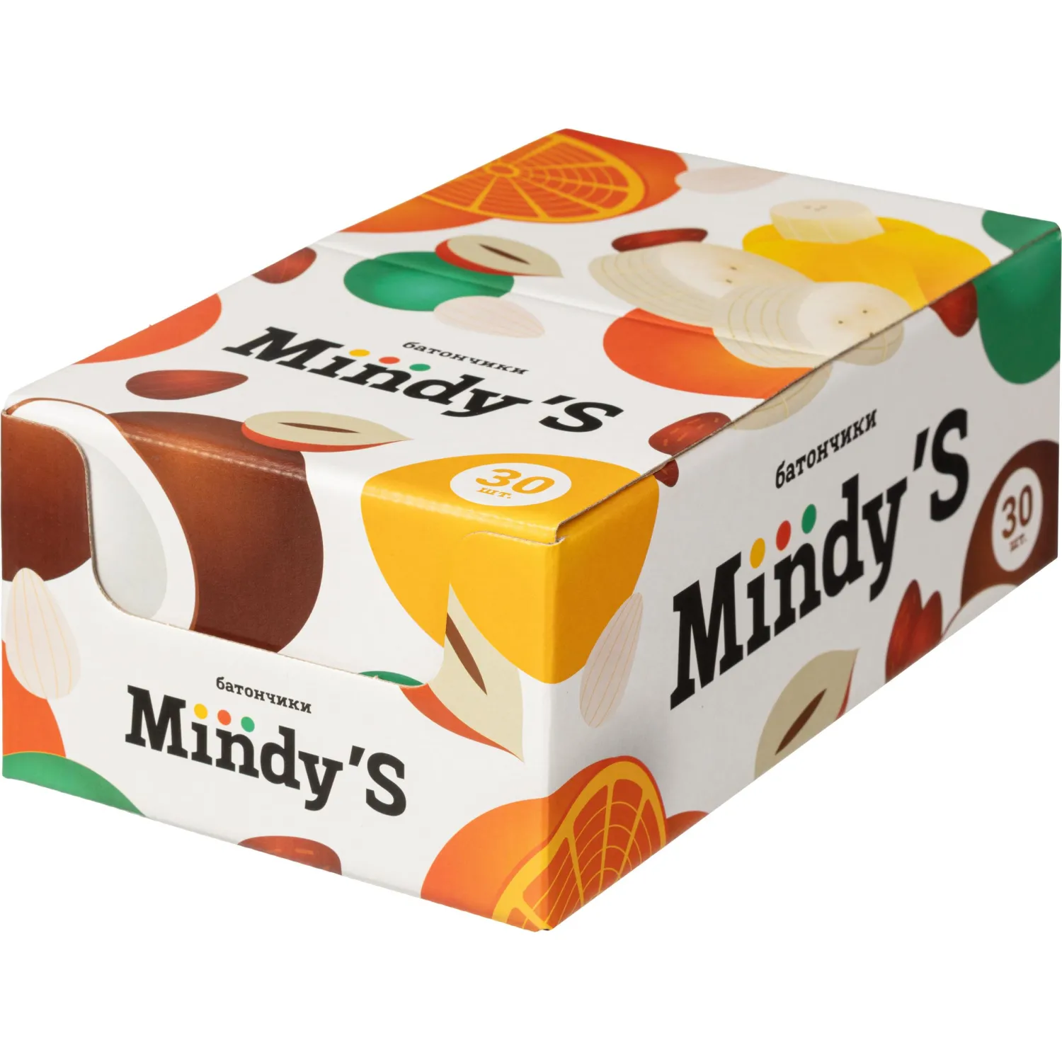 Батончик глазированный Mindy&#039;s Кешью-Семечки тыквы, 30штx35г - фото 1
