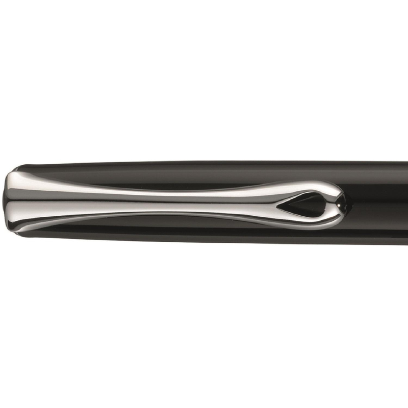 Ручка перьевая DIPLOMAT Traveller black lacquer F синий D10424950 - фото 4