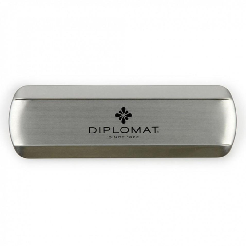 Ручка шариковая  DIPLOMAT Traveller stainless steel синий D10061083 - фото 4