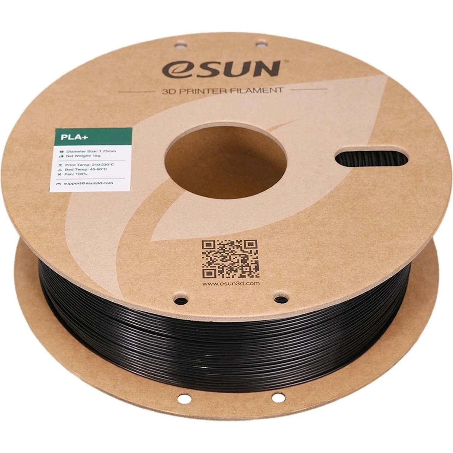 Пластик PLA+ ESUN 1.75 мм 1кг, черная (PLA+175B1) - фото 3