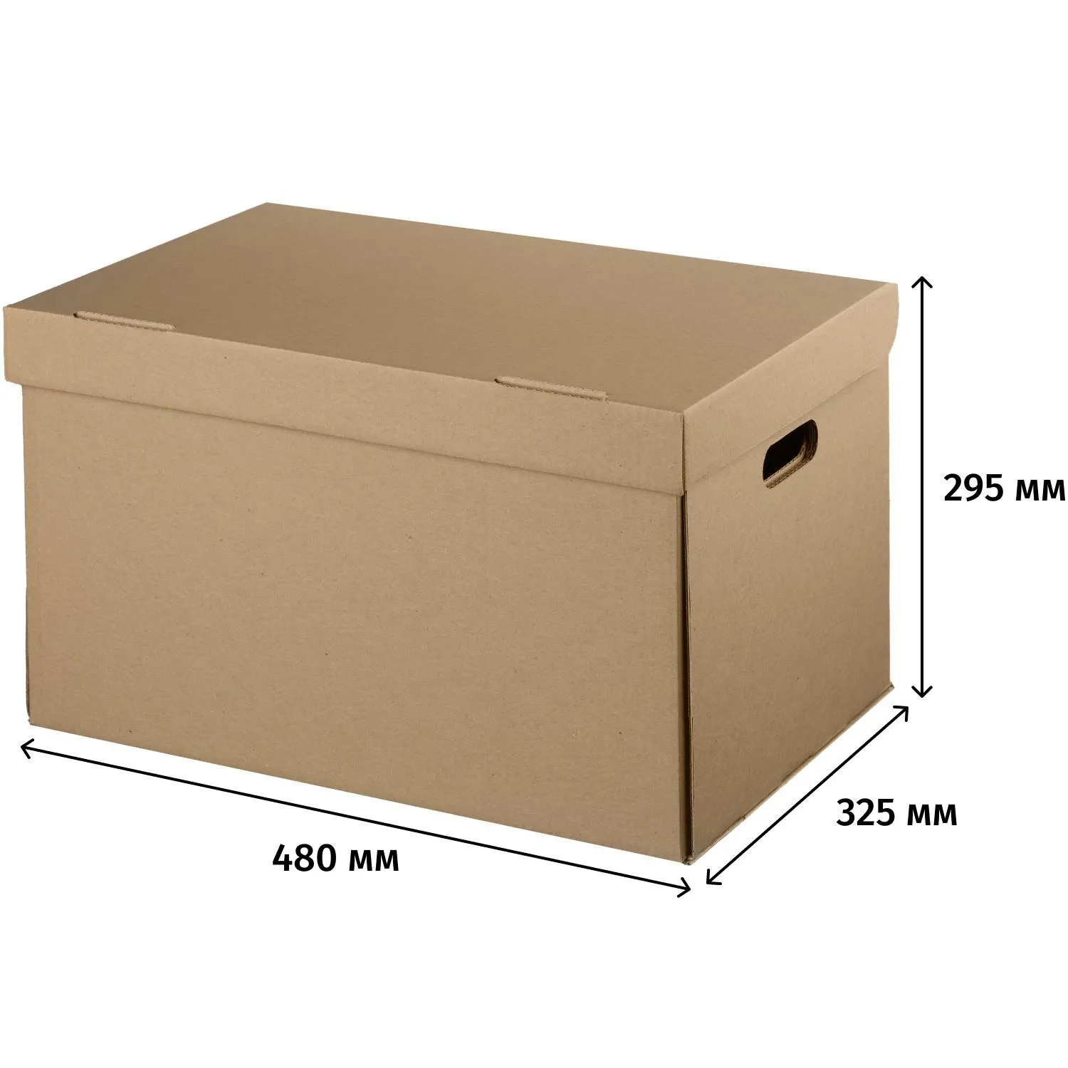 Короб архивный ДЕЛОПРОИЗВОДСТВО 480х325х295, Т22, уп 5 шт. Короб архивный ДЕЛОПРОИЗВОДСТВО 480х325х295, Т22, уп 5 шт. - фото 2