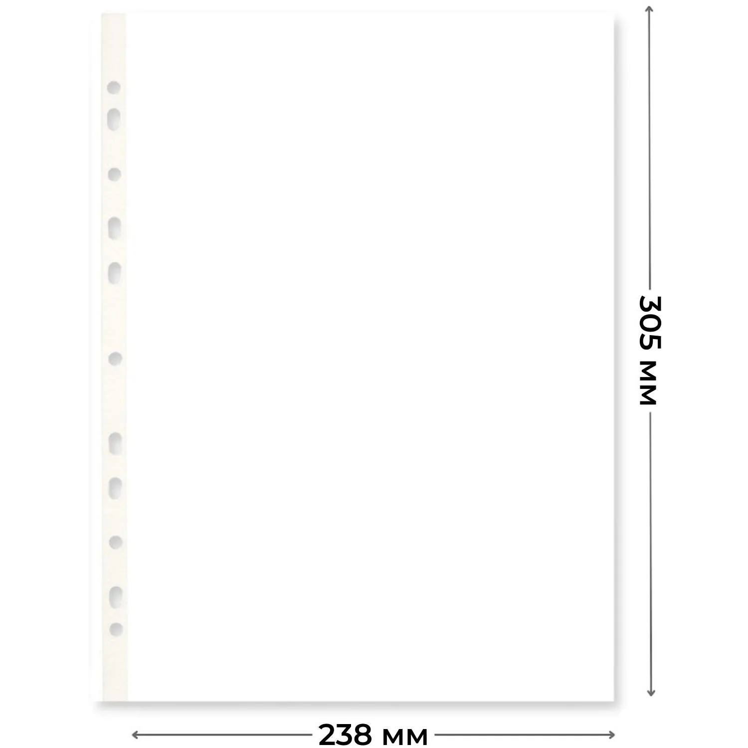 Файл-вкладыш А4 100шт/уп, гладкая Элементари 0,45 мм - фото 6