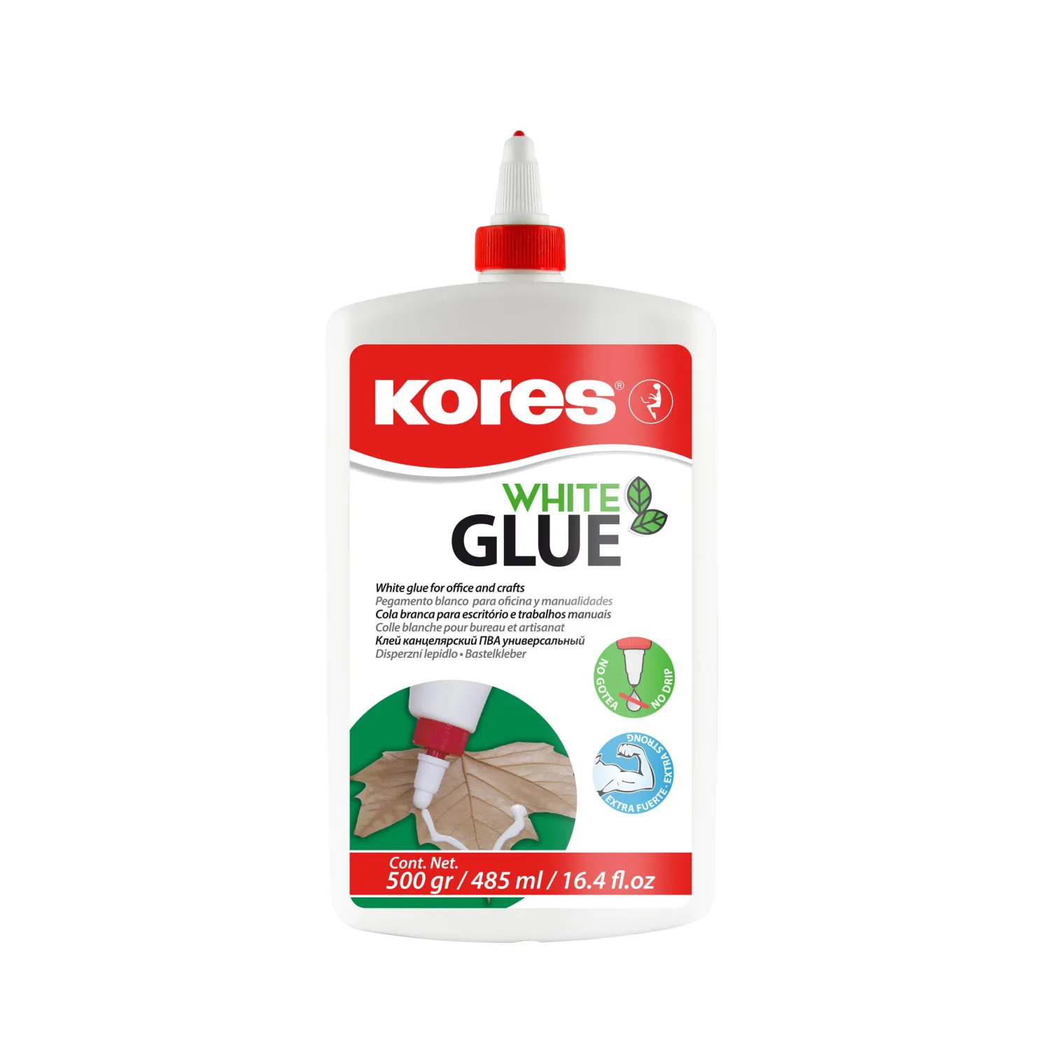 Клей ПВА 500г Kores, без растворителей Клей ПВА 500г Kores, без растворителей - фото 1