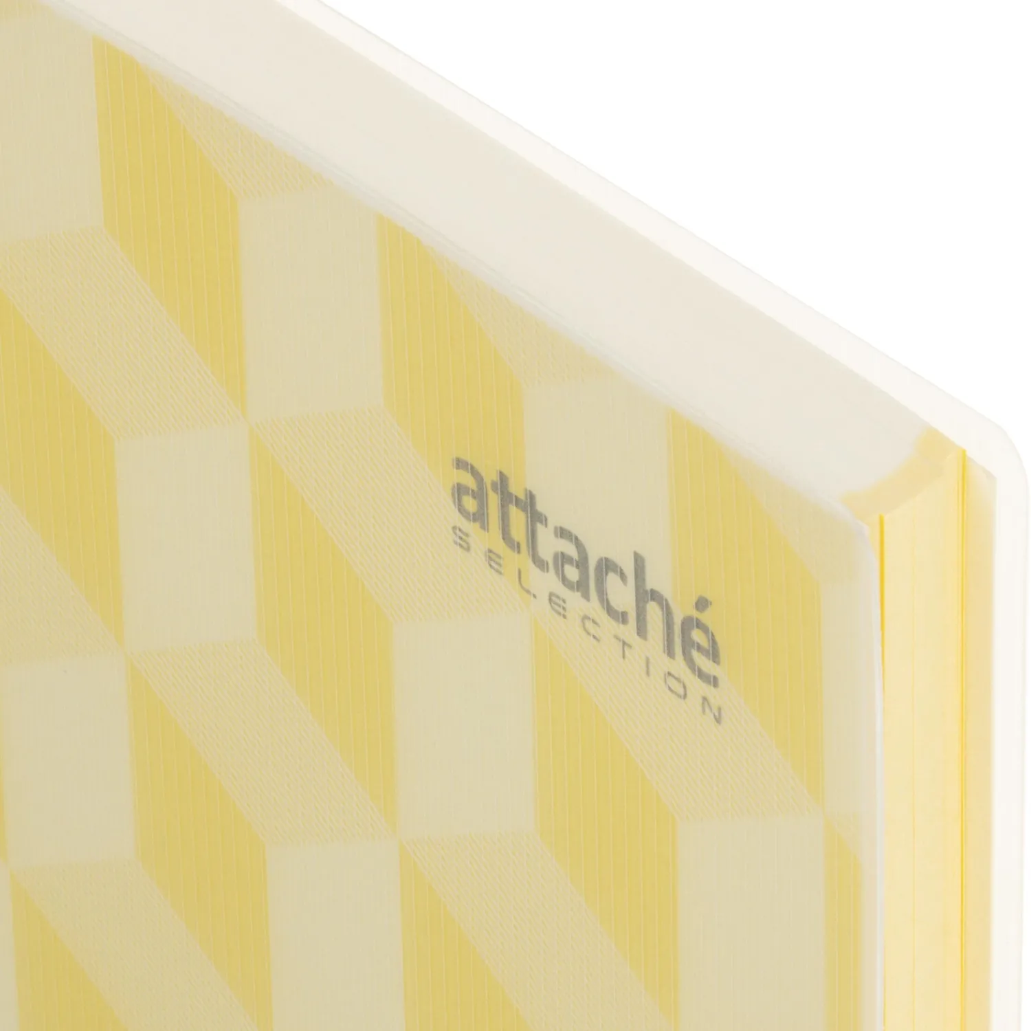 Бизнес-тетрадь А4,150л,кл,плас.спир.Attache Selection SPRING BOOK жел 84232 - фото 3