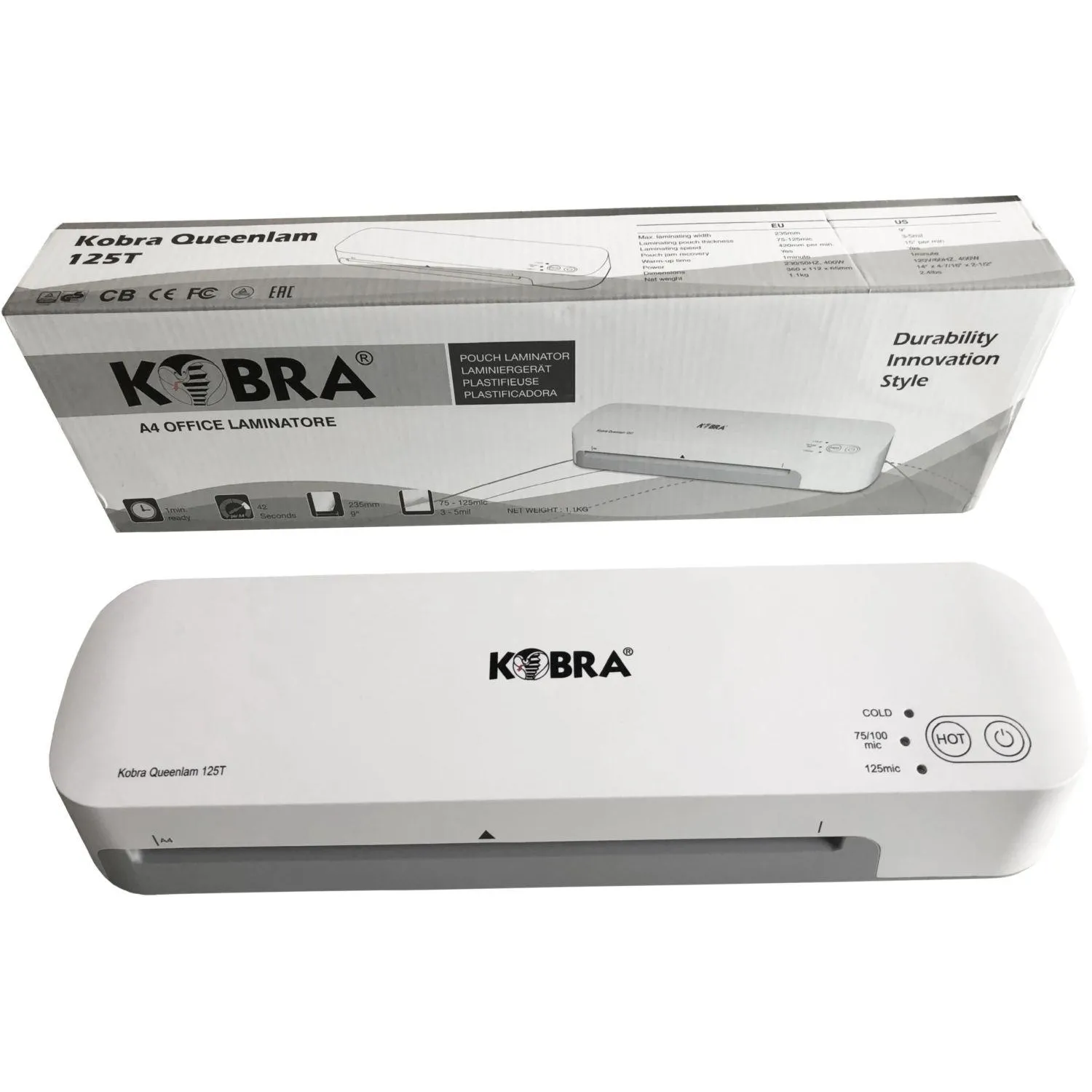 Ламинатор Kobra Queenlam 125 T A4, 75-125 мкм - фото 3