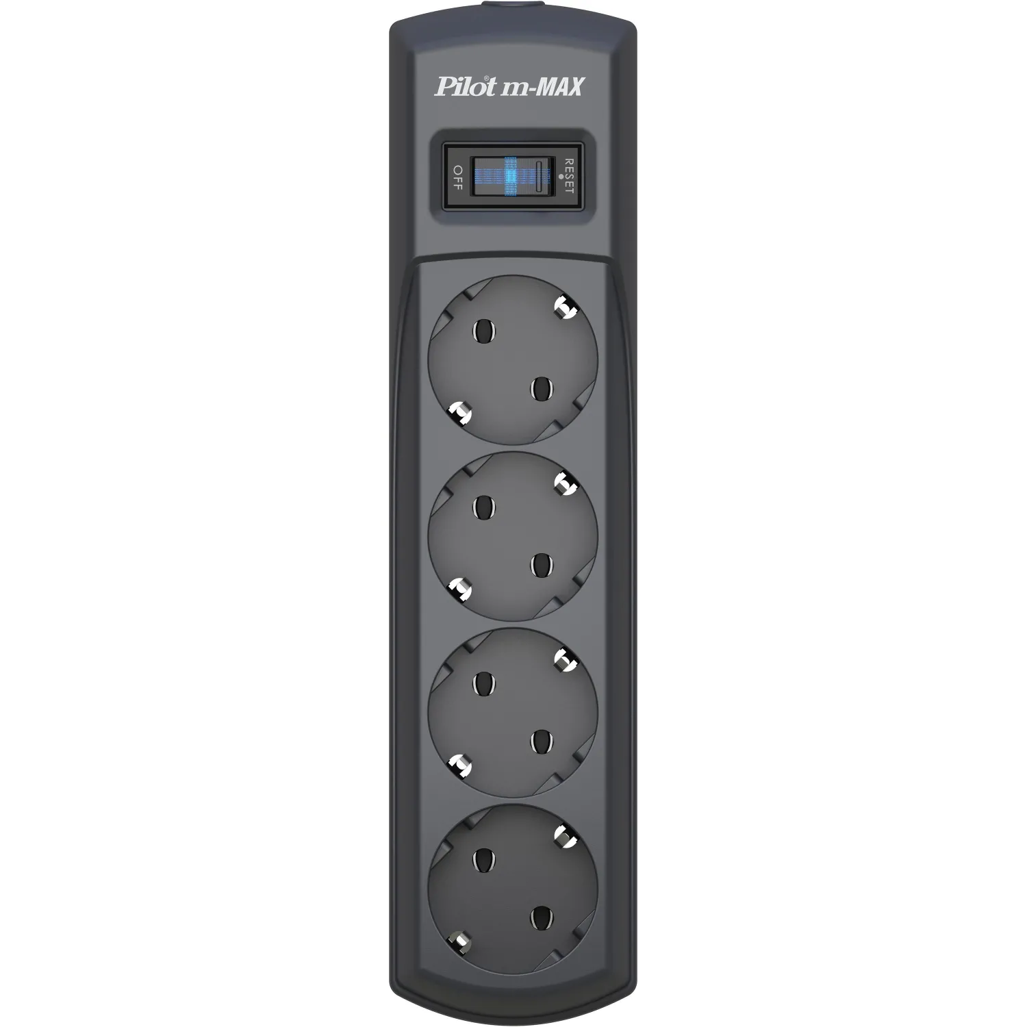 Сетевой фильтр PILOT m MAX (4/1,8м/16А/150Дж/темн.серый) - фото 2