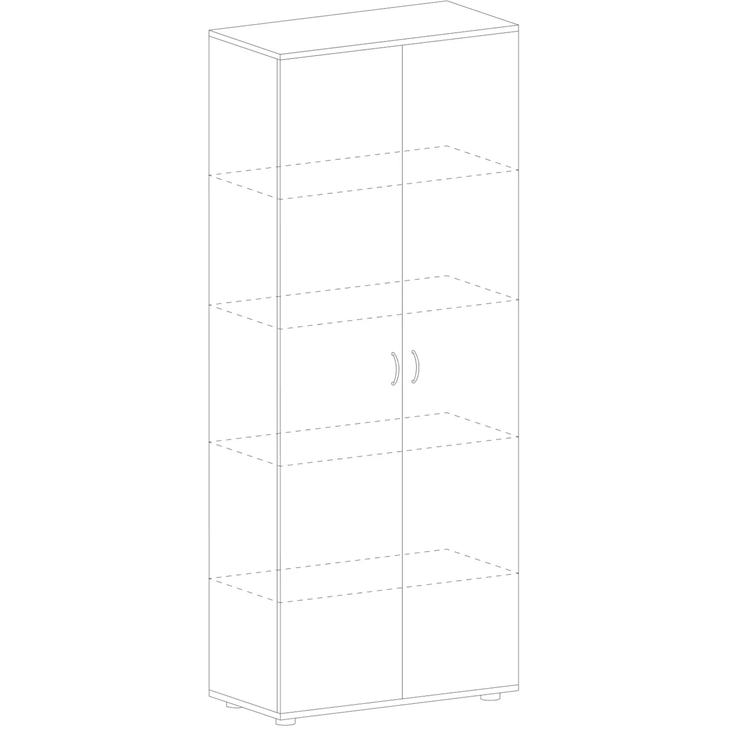 Шкаф SL Imago   закрытый СТ-1.9 орех (СТ-1,Д-1Пр,Д-1Л) - фото 2