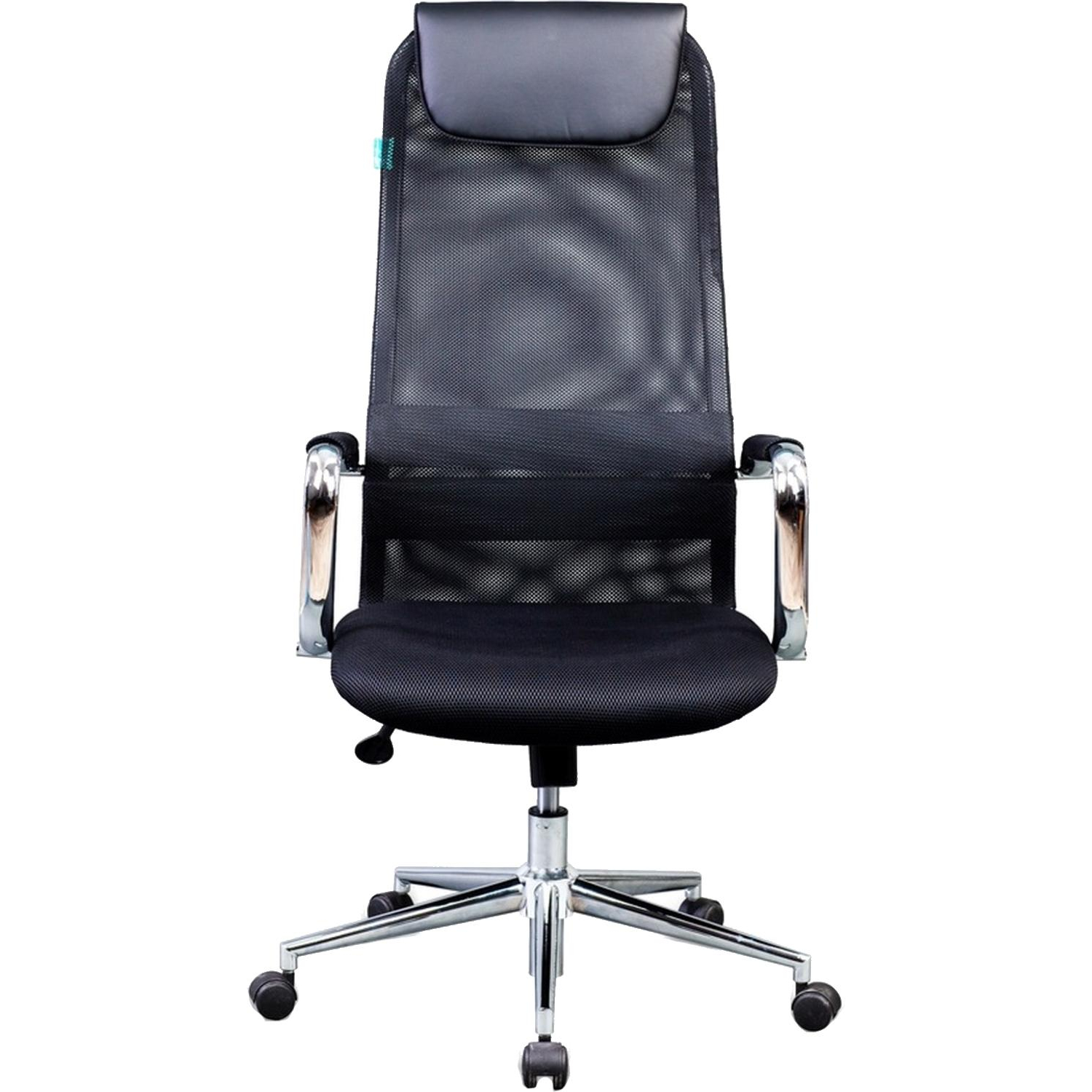 Кресло VB_Бюрократ KB-9N/BLACK ткань,сетка черный TW-01 TW-11, хром - фото 2