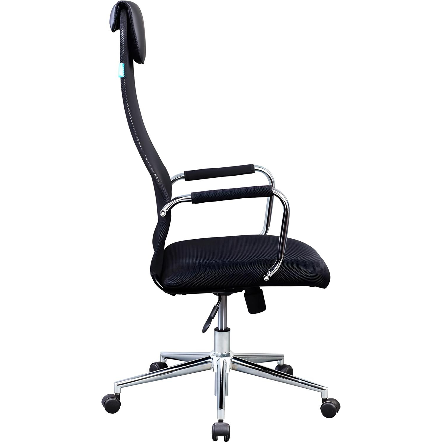 Кресло VB_Бюрократ KB-9N/BLACK ткань,сетка черный TW-01 TW-11, хром - фото 3