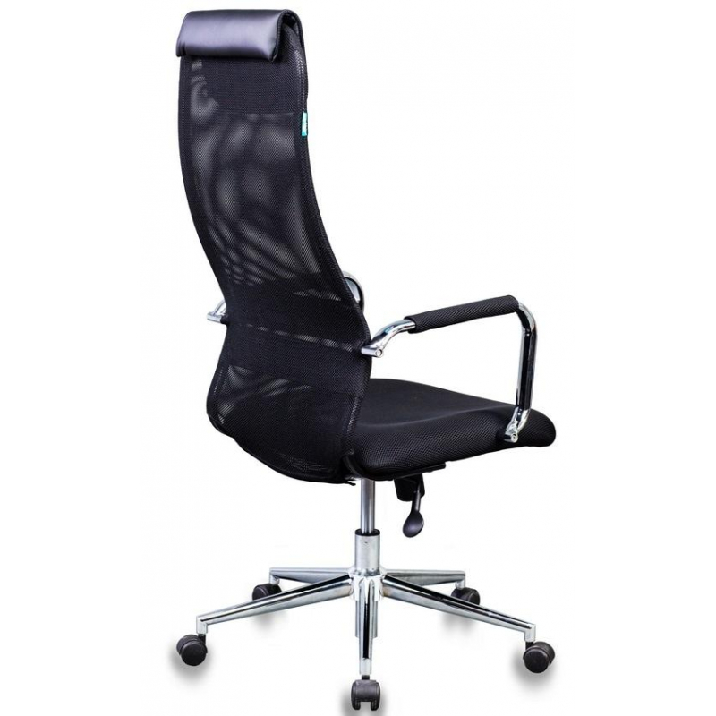 Кресло VB_Бюрократ KB-9N/BLACK ткань,сетка черный TW-01 TW-11, хром - фото 4