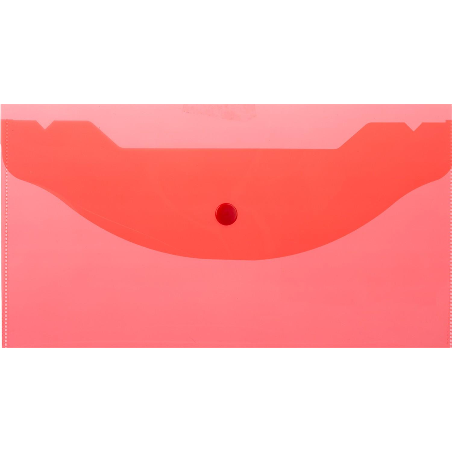 Папка-конверт на кнопке А6 135x250мм,Attache 180мкм, ассорти, 10шт.уп - фото 5