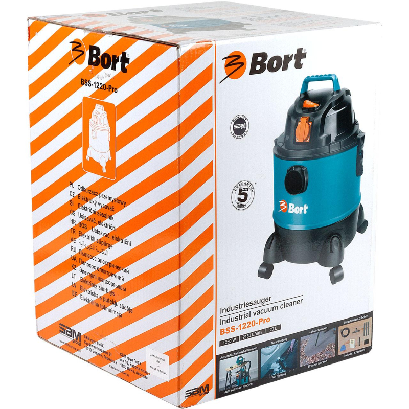 Пылесос строительный BORT BSS-1220-Pro (98291797) - фото 3