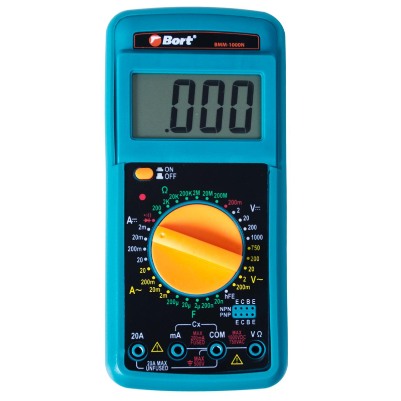 Мультитестер BORT BMM-1000N (91271143) - фото 1