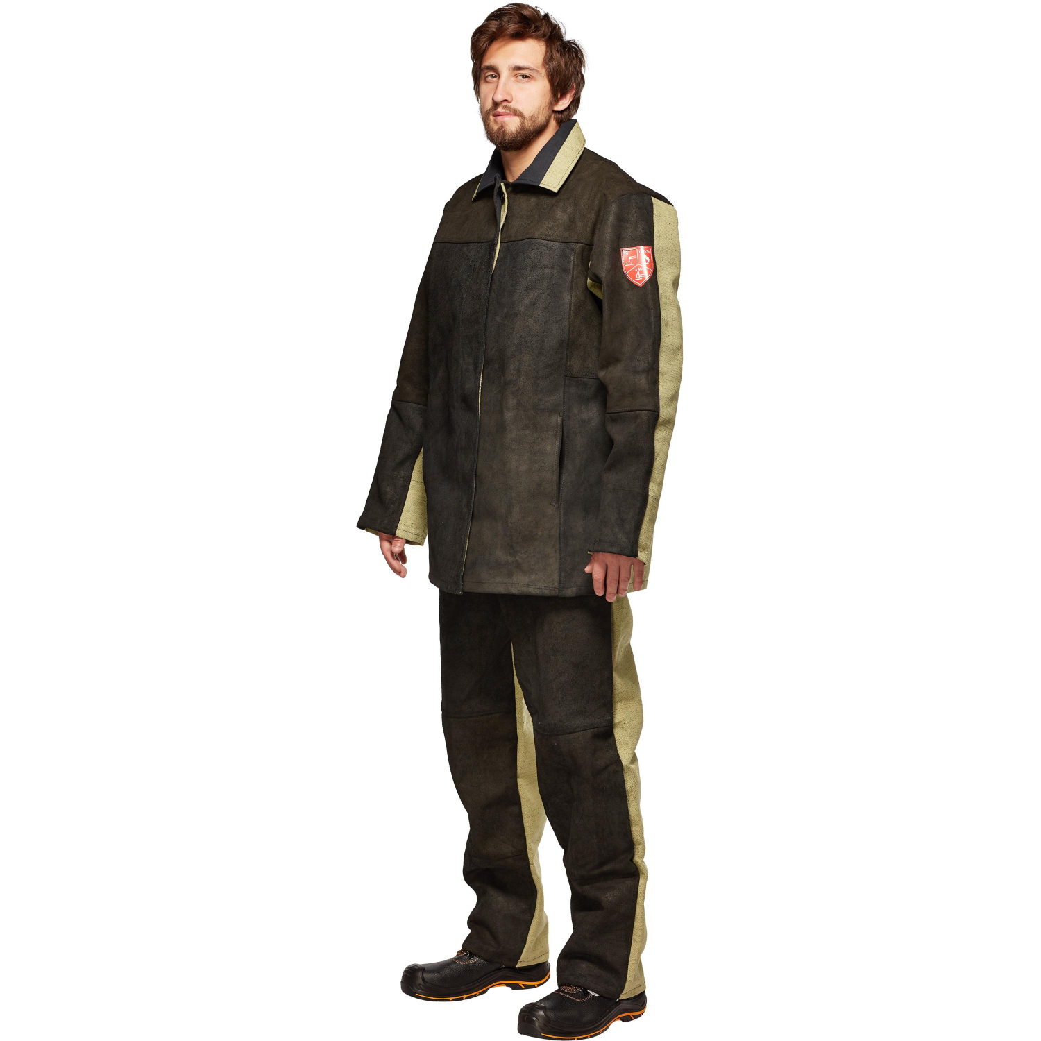 Костюм сварщика брезент+спилок КБР (арт.КС09) 44-46/170-176 - фото 3