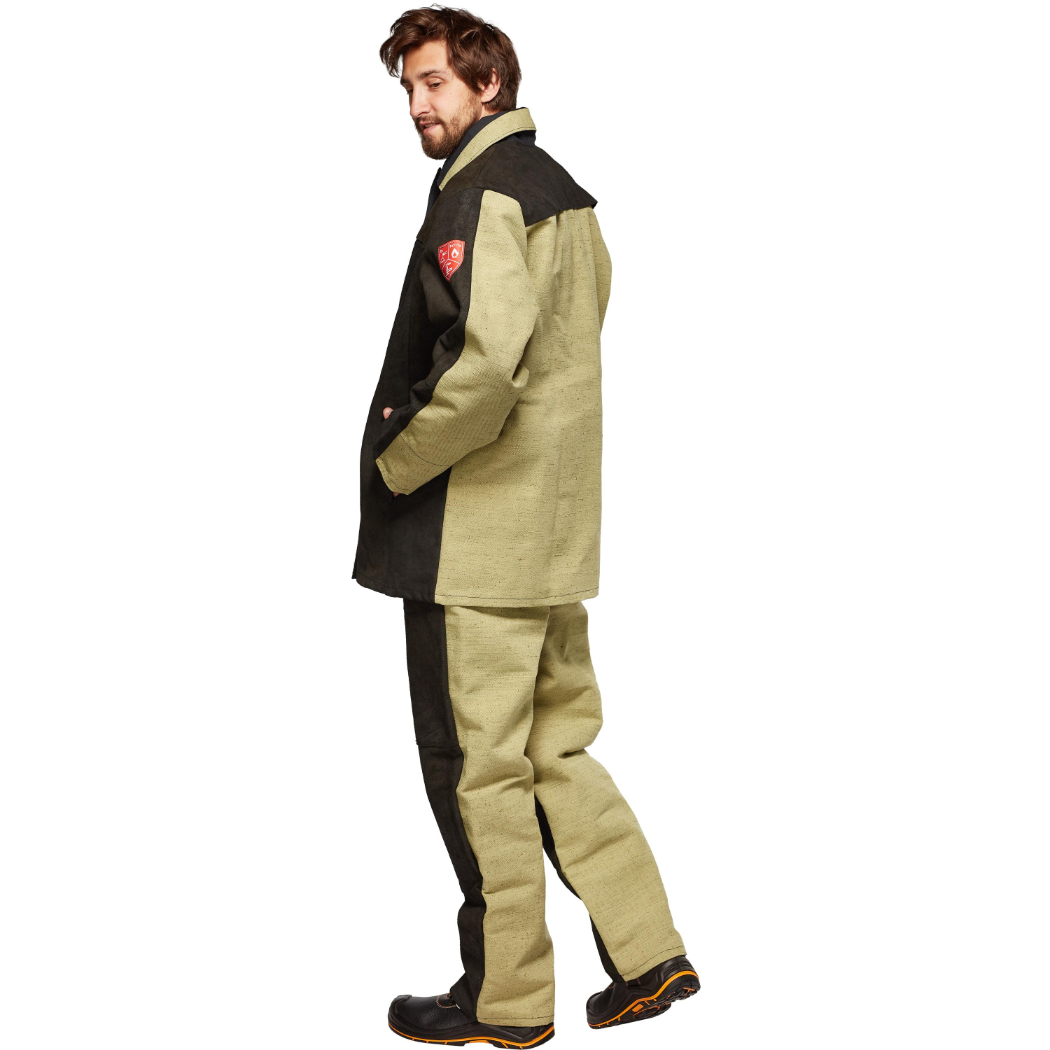 Костюм сварщика брезент+спилок КБР (арт.КС09) 44-46/170-176 - фото 6