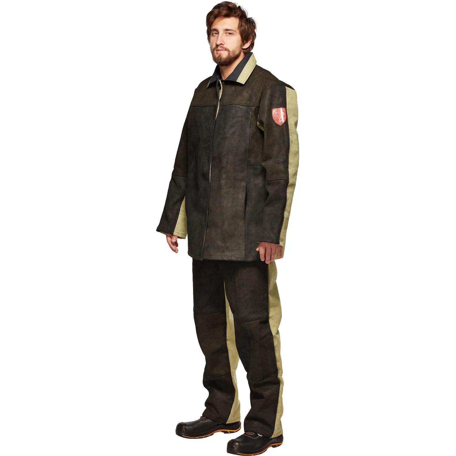 Костюм сварщика брезент+спилок КБР (арт.КС09) 48-50/170-176 - фото 3