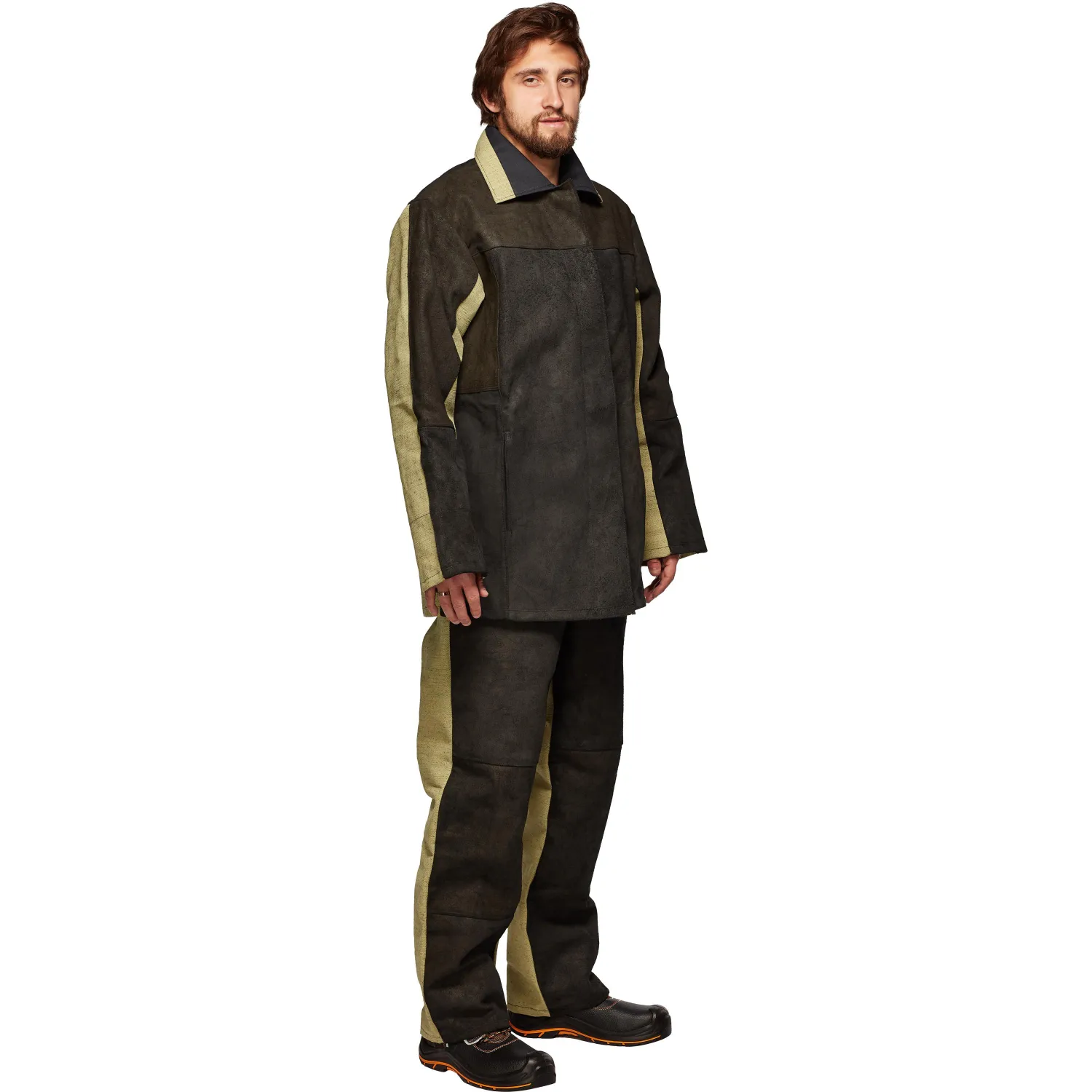 Костюм сварщика брезент+спилок КБР (арт.КС09) 48-50/170-176 - фото 4