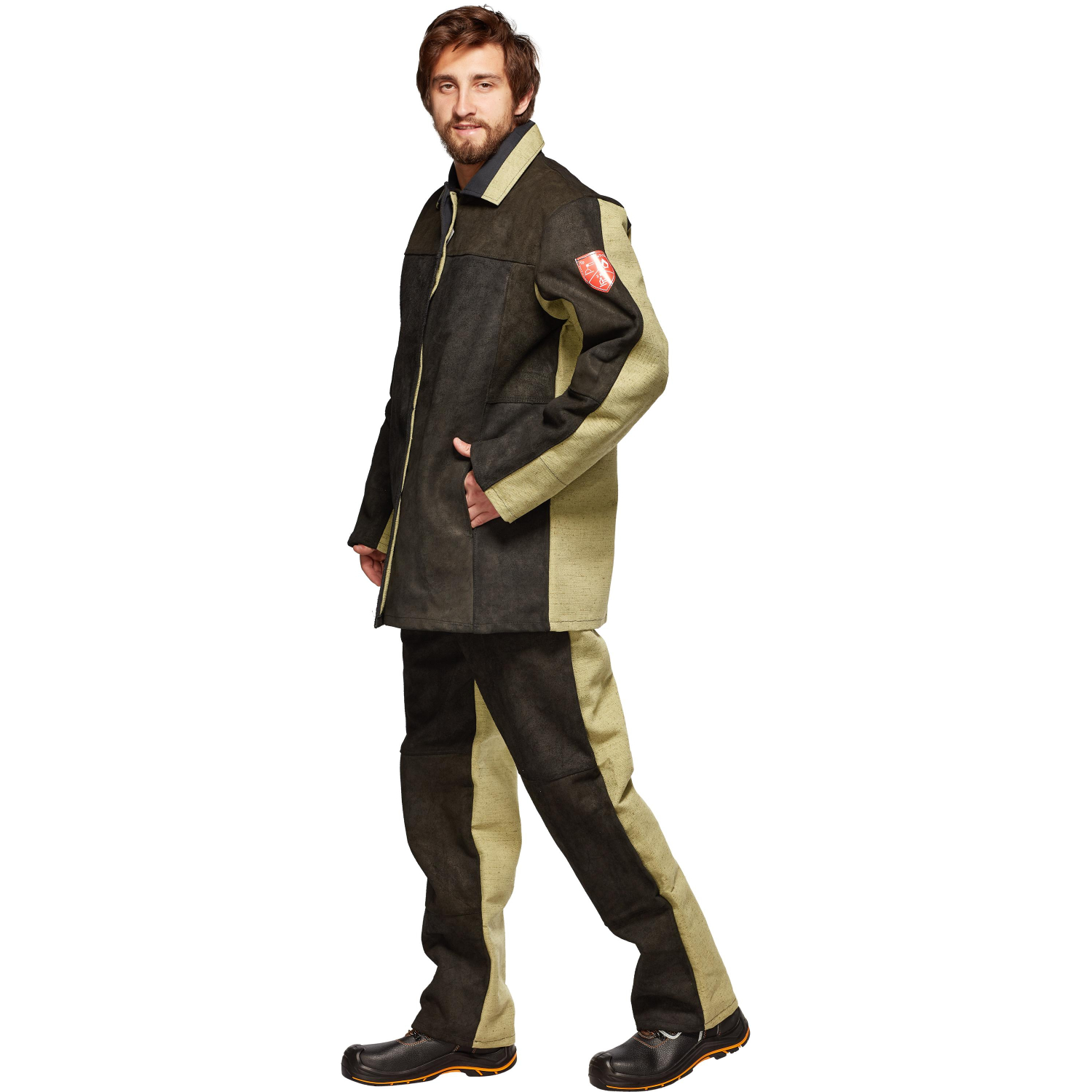 Костюм сварщика брезент+спилок КБР (арт.КС09) 60-62/182-188 - фото 7