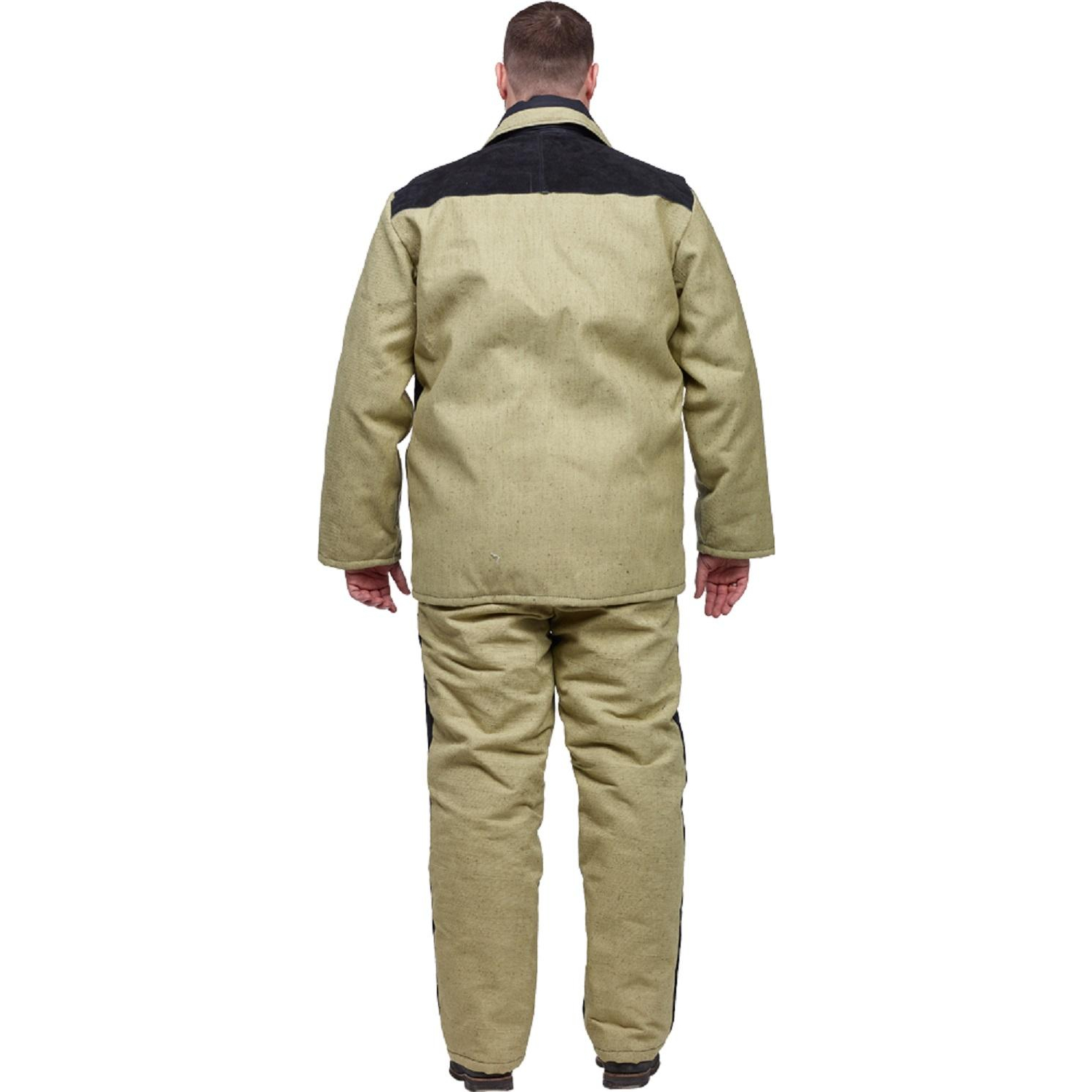 Костюм сварщика брезент+спилок утепл. КБР (арт. КС21ПР) 48-50/182-188 - фото 4