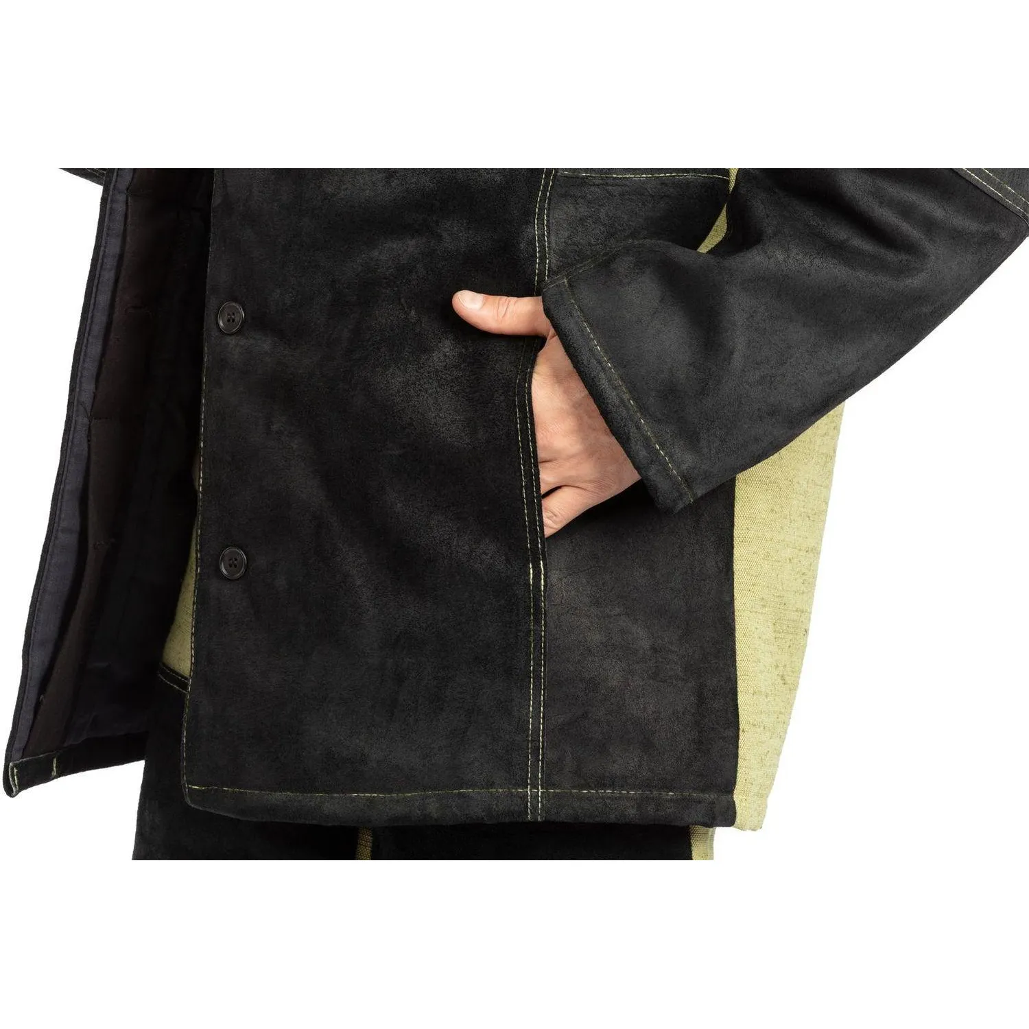 Костюм сварщика брезент+спилок утепл. КБР (арт. КС21ПР) 48-50/182-188 - фото 9