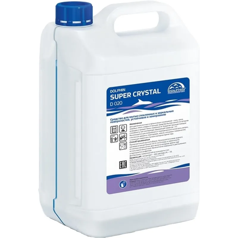 Профхим д/стекл-зеркал поверхн,устойч-замарз Dolphin/Super Crystal(D020),5л - фото 1