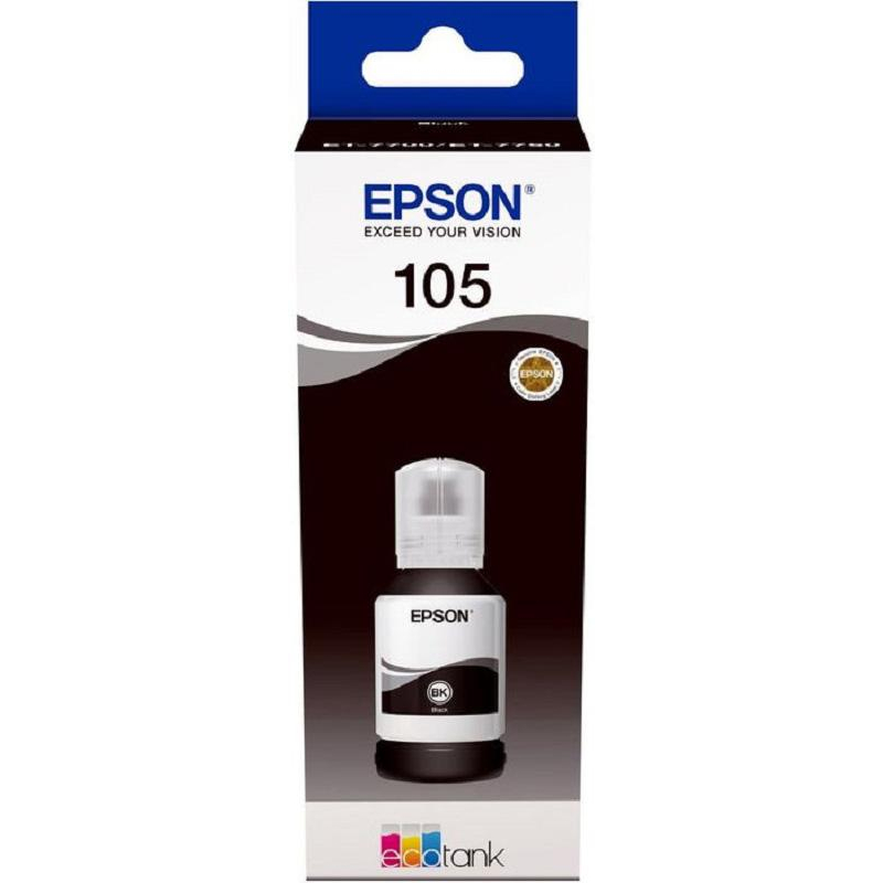 Чернила Epson 105 T00Q1 C13T00Q140 чер.пигм. дляL7160/L7180 - фото 2