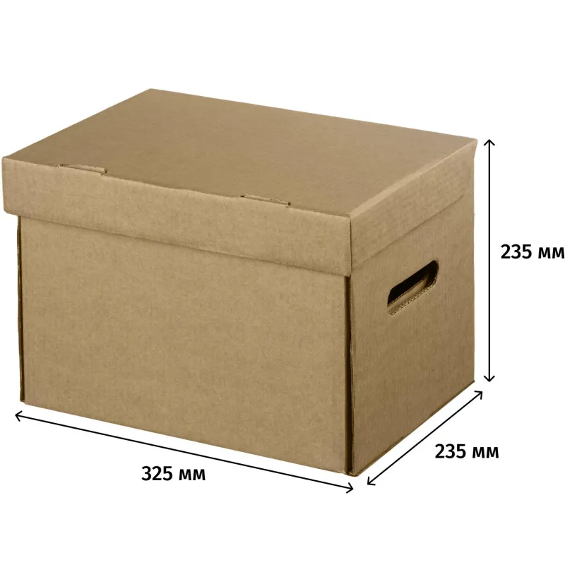 Короб архивный ДЕЛОПРОИЗВОДСТВО А4 325х235х235, Т23 Короб архивный ДЕЛОПРОИЗВОДСТВО А4 325х235х235, Т23 - фото 2
