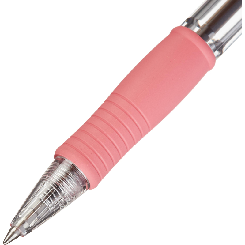 Ручка шариковая автомат. BPGP-10R-F P SUPER GRIP син,масл,манж,роз.к - фото 4