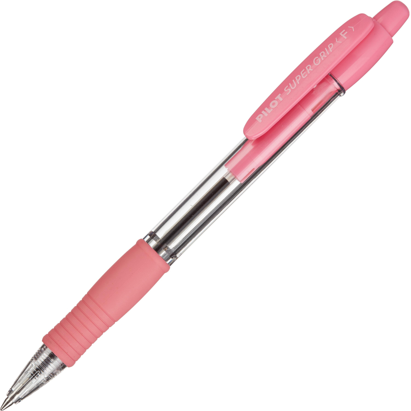 Ручка шариковая автомат. BPGP-10R-F P SUPER GRIP син,масл,манж,роз.к - фото 3