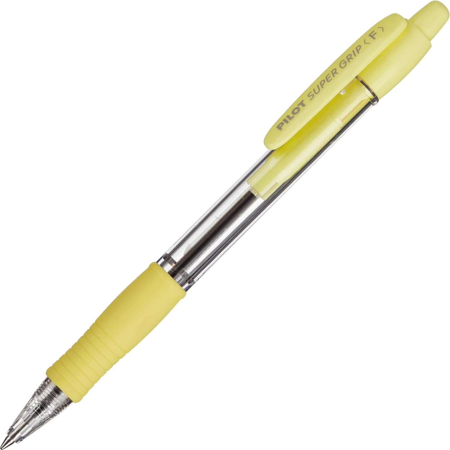 Ручка шариковая автомат. BPGP-10R-F Y SUPER GRIPсин,масл,ж.манж,0,22 - фото 2