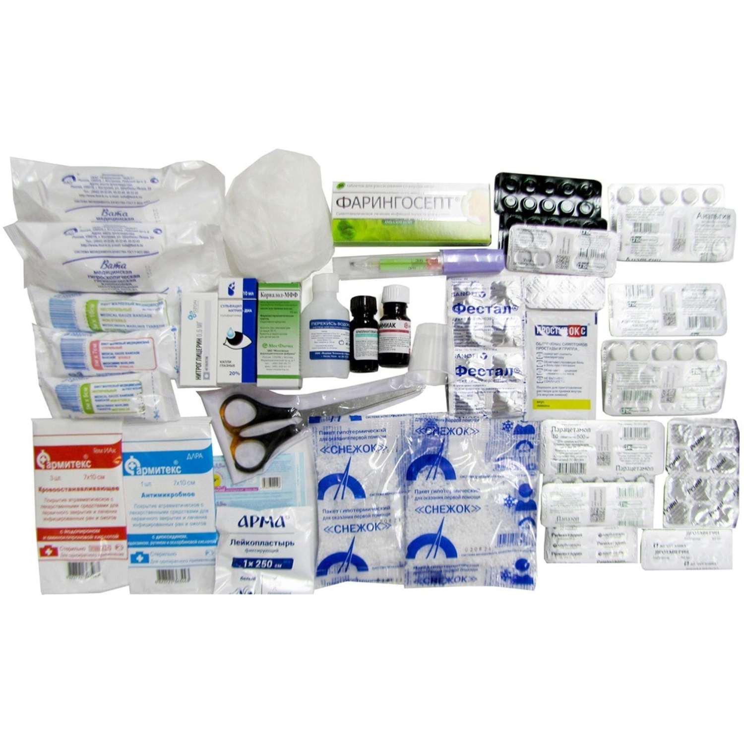 Аптечка первой помощи офисная ФЭСТ (до 30 человек) (пластиковый шкаф) № 5.4 - фото 4