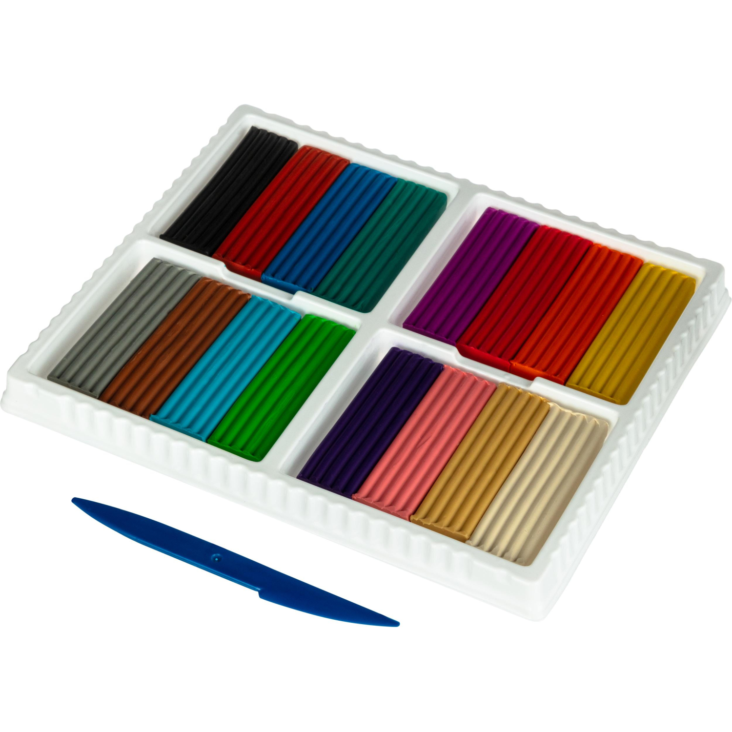 Пластилин классический Луч Классика 16 цв 320 г со стеком, 20С 1329-08 - фото 2