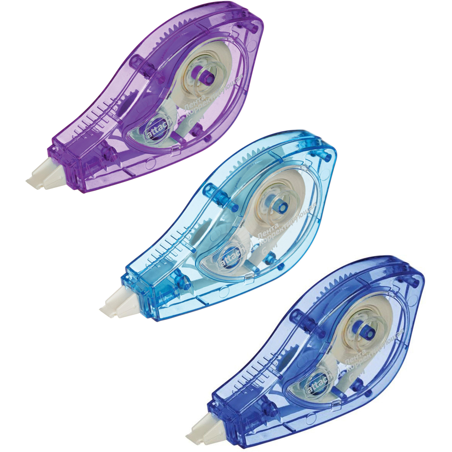 Корректирующая лента Attache 5ммх6м, цвет корпуса в ассортименте Корректирующая лента Attache 5ммх6м, цвет корпуса в ассортименте - фото 2