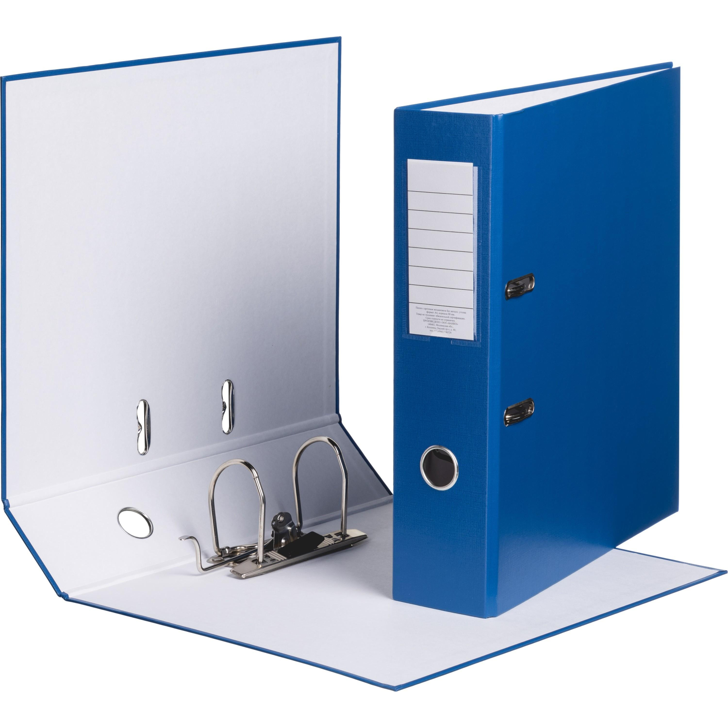 Папка-регистратор ,80 мм Элементари ,син Экономи,б/мет угол,ПБП1,карм.кор - фото 4
