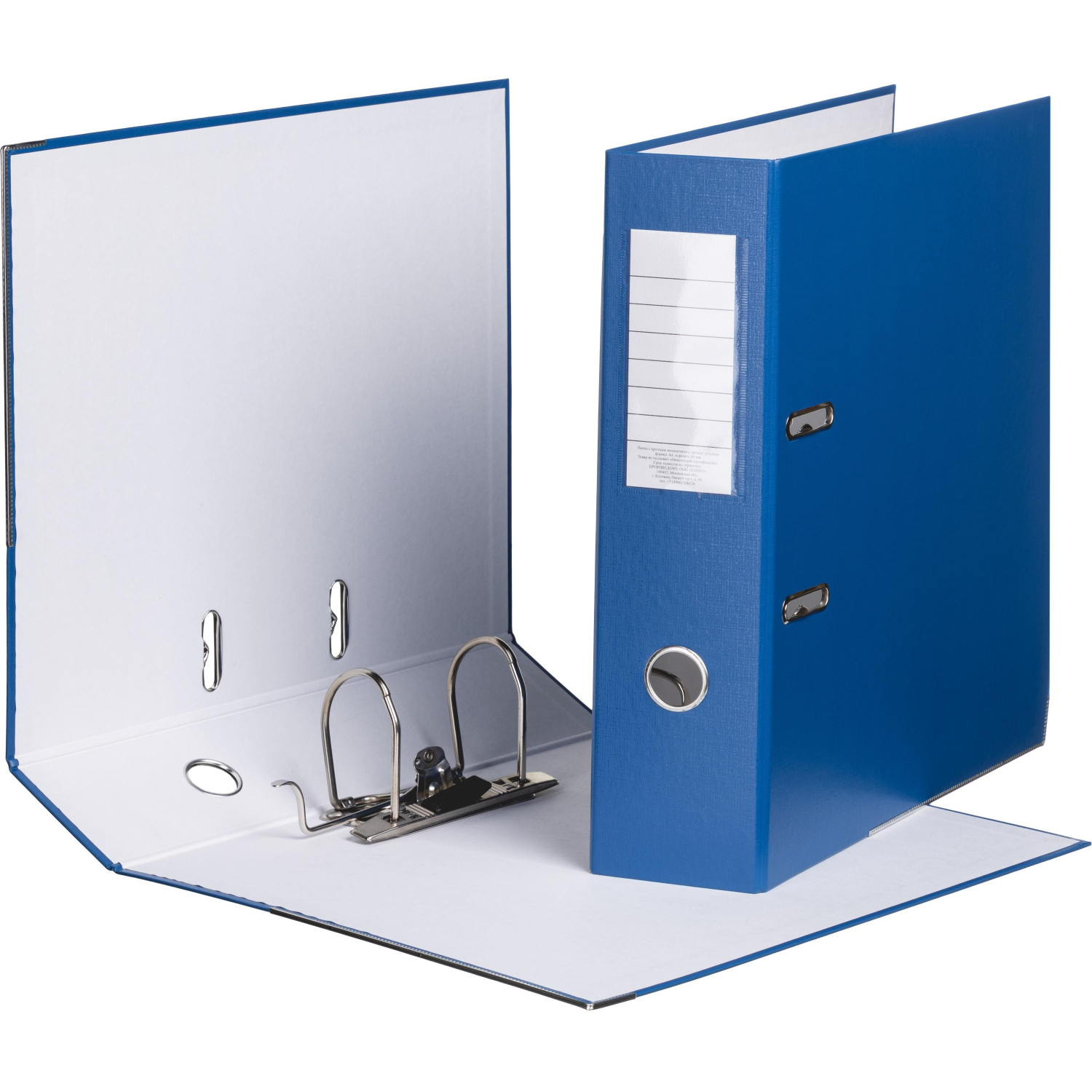 Папка-регистратор ,80 мм Элементари ,син Экономи,мет уголк.,ПБП1,карм.кор - фото 4