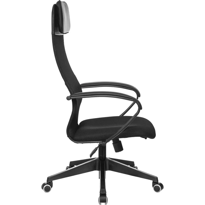 Кресло VB_EChair-655 TTW сетка/ткань черный, пластик - фото 2