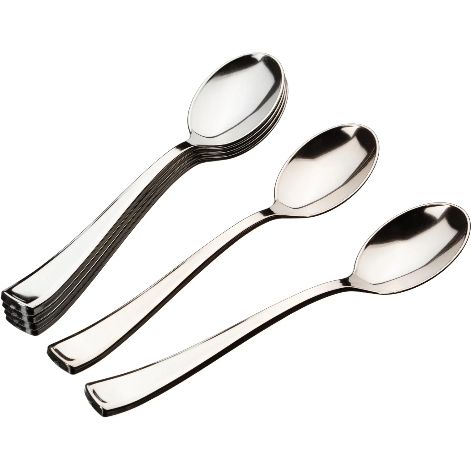 Ложка одноразовая столовая  175мм, металлизированная, ПС 50 шт/уп Ложка одноразовая столовая  175мм, металлизированная, ПС 50 шт/уп - фото 2