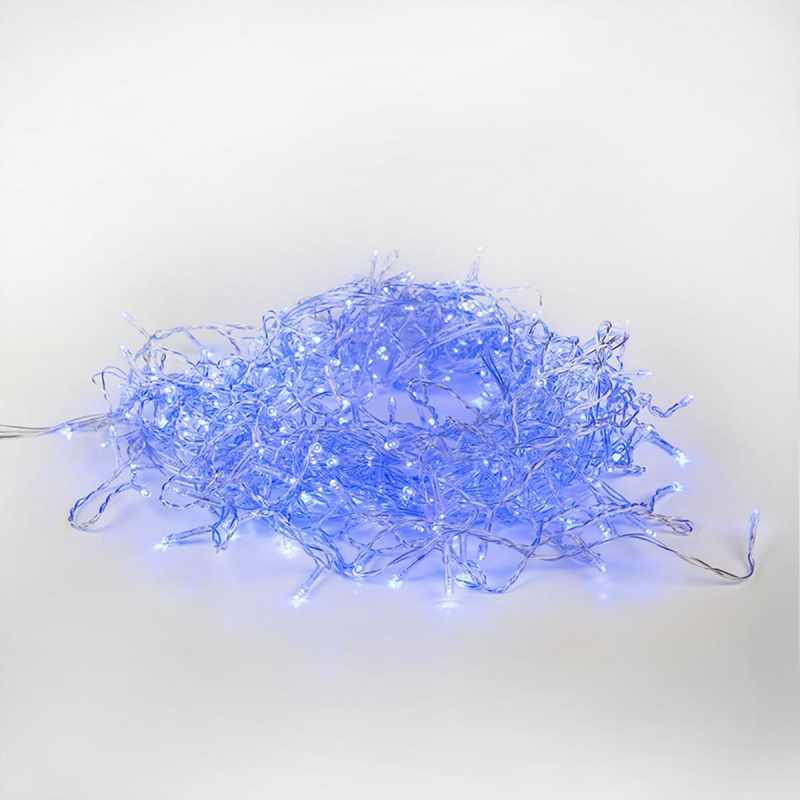Гирлянда светодиодная Занавес 1,5x1 м, 96 LED, мерцание, Синий,  235-023 - фото 6
