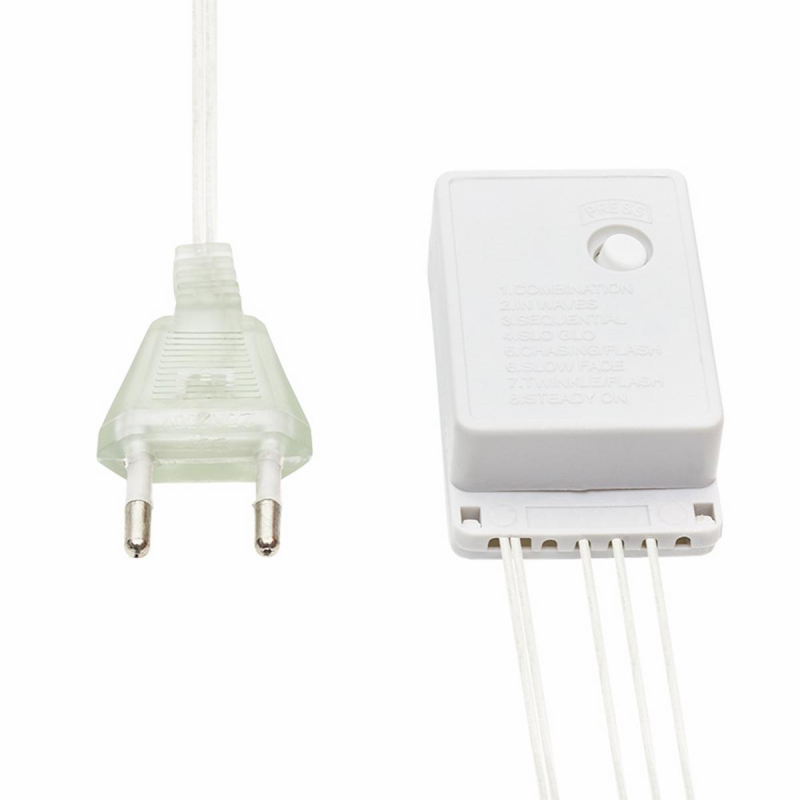 Гирлянда светодиодная Дождь 1,5x1,5 м, 144 LED, мерцание, белый,  235-035 - фото 10