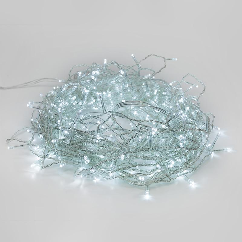Гирлянда светодиодная Дождь 2,5x2 м, 300 LED, мерцание, Белый 235-055 - фото 4