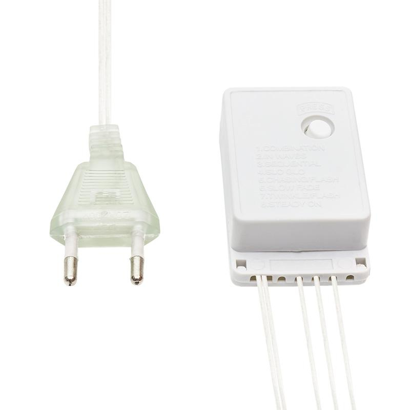 Гирлянда светодиодная Дождь 2,5x2 м, 300 LED, мерцание, Белый 235-055 - фото 8