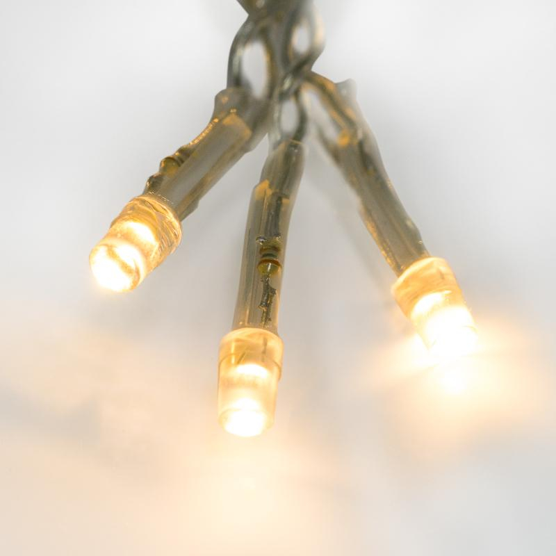 Гирлянда светодиодная Дождь 2,5x2 м, 300 LED, шарики, мерц, Теп бел 235-056 - фото 8