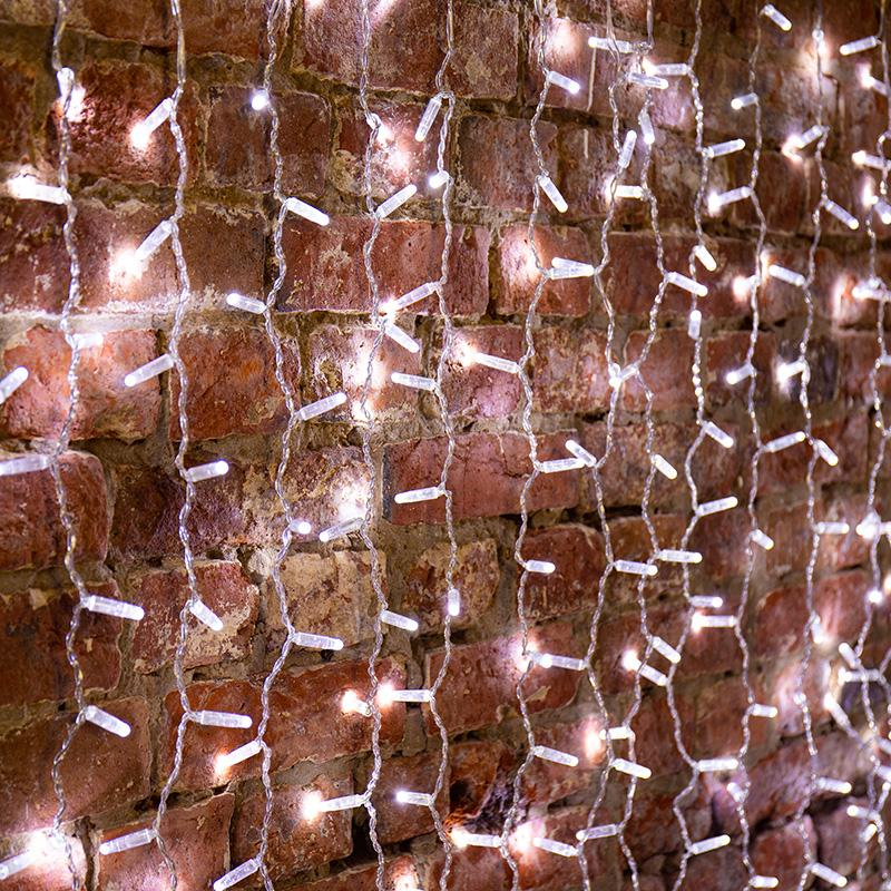 Гирлянда светодиодная Дождь 448 LED 2х3м, свечение, БЕЛЫЙ 235-155-6 - фото 1