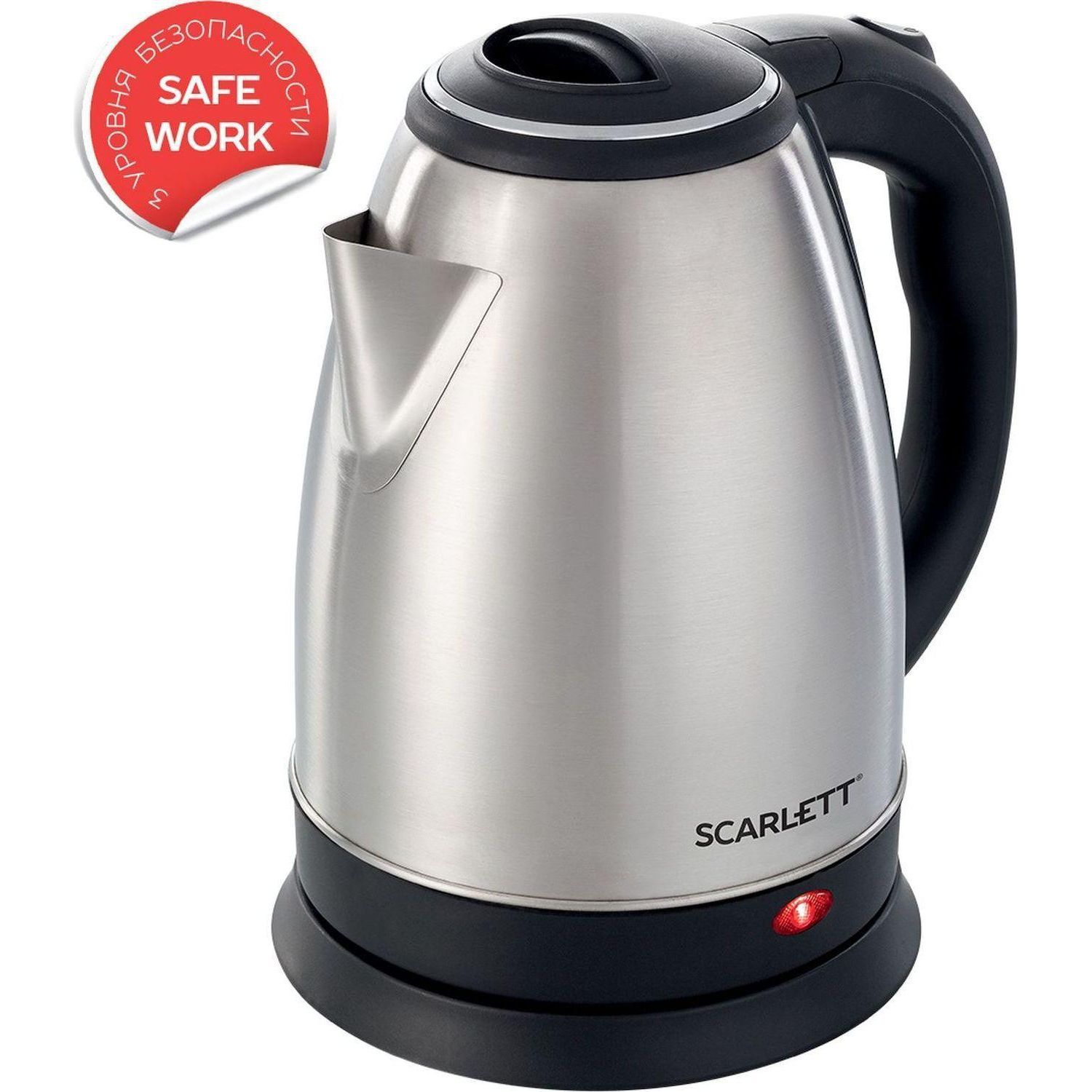 Чайник Scarlett SC-EK21S26, 2л, 1800Вт, (серебристый) - фото 4