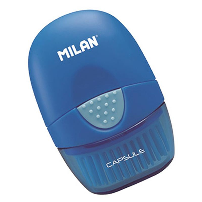Ластик каучуковый Milan Capsule в пластиковом чехле с щёткой, цв в асс - фото 7